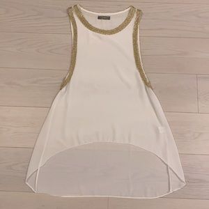 Owtwo  sleeveless hi-lo top